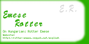 emese rotter business card